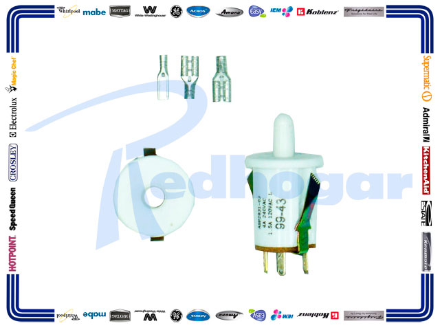 SWITCH FOCO Y MOTOR REDONDO 3 PUNTAS
