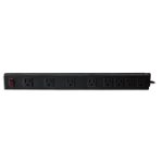 MULTICONTACTO ELECTROTEC 8 CONTACTOS NEGRO
