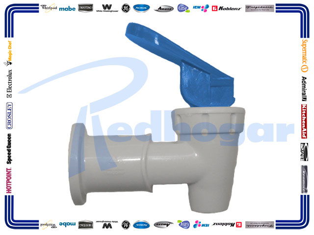 LLAVE BLANCA CON PALANCA AZUL CON CUERDA INTERIOR DE 3/8 1RA CALIDAD